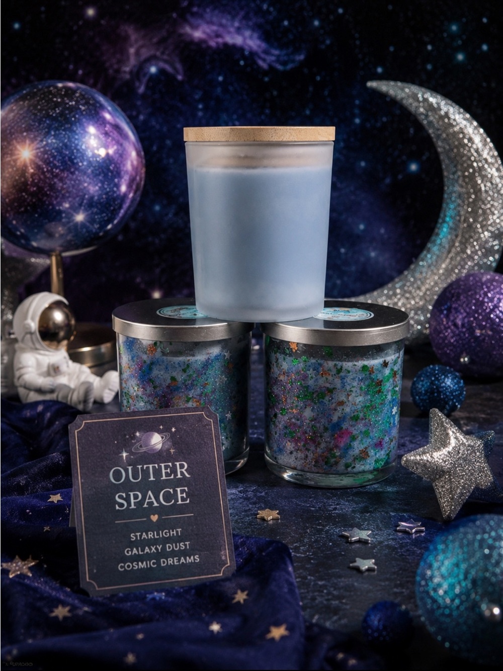 Scented Candle - Blue Galaxy Jar